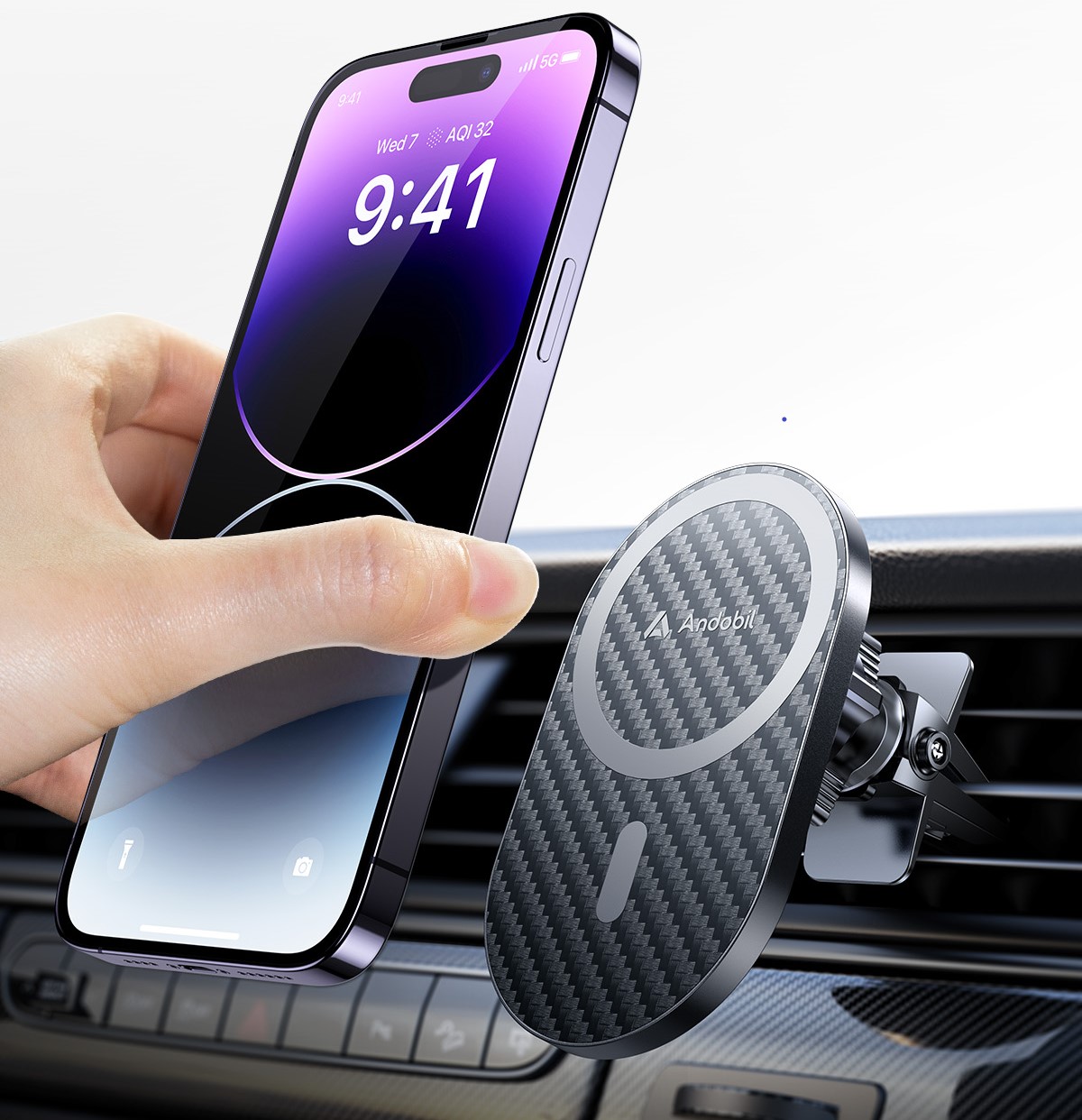 Andobil Cell Phone Holder Car - Free Your Hands, Enjoy Your Life